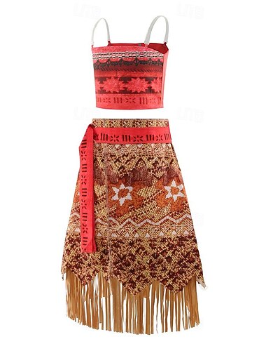  Moana Prinses Sprookje Moana Cosplay kostuum Outfits Cosplay Film cosplay for Dames Kinderen Maskerade