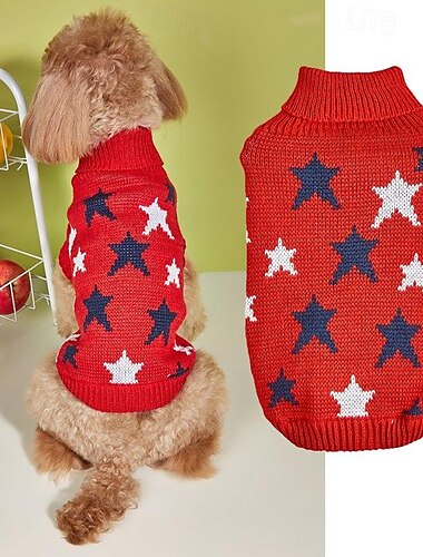  Hund Katze Pullover Jumper Niedlich Lässig Winter Warm Atmungsaktiv Weich Waschbar Bequem Outdoor Alltagstauglich Hundebekleidung for Bichon Frise Zwergspitz Baby Haustier Papillon Klein