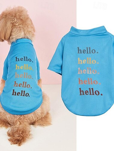  Hund Katze Hemd / T-Shirt Niedlich Lässig Winter Atmungsaktiv Weich Waschbar Bequem Outdoor Alltagstauglich Hundebekleidung for Bichon Frise Zwergspitz Baby Haustier Papillon Klein