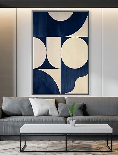  handgemaltes blaues Ölgemälde, reine handgemalte Leinwand, günstige Farben, Gemälde, Wandkunst, abstrakte Ölgemälde, moderne Hotel-Wanddekoration, Bilder, Acryl-Kunstgemälde, fertig zum Aufhängen oder