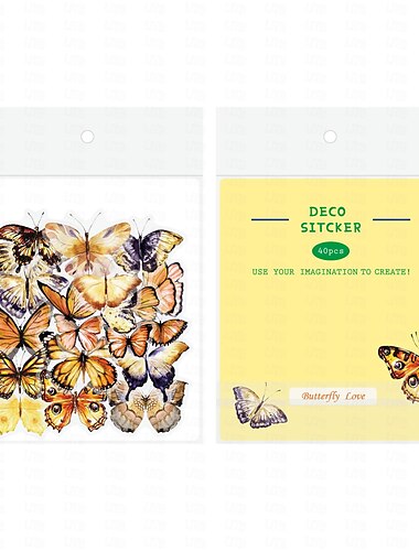  Selbstklebende Blumenaufkleber, Haustier, transparent, wasserdicht, Blumenstil, Papieraufkleber, Retro-Blumenaufkleber-Set für DIY-Sammelalbum, Karte, Wand, Notizbuch