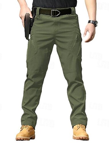 Herren Cargohose Cargohosen Cargohose Hose Hosen Taktisch Tasche Klassisch Mehrere Taschen Feste Farbe Komfort Draussen In voller Länge Casual Täglich Strassenmode Stilvoll Schwarz Armeegrün