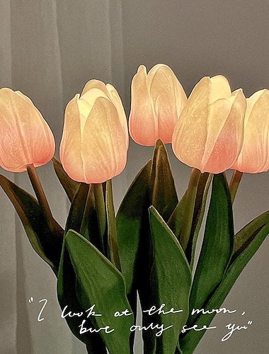  led tulips νυχτερινό φωτιστικό επιτραπέζιο φωτιστικό τουλίπες λουλούδι επιτραπέζιο φωτιστικό usb επαναφορτιζόμενες τουλίπες φωτιστικό τεχνητό λουλούδι φως νύχτας led τουλίπες νυχτερινό φως προσομοίωση