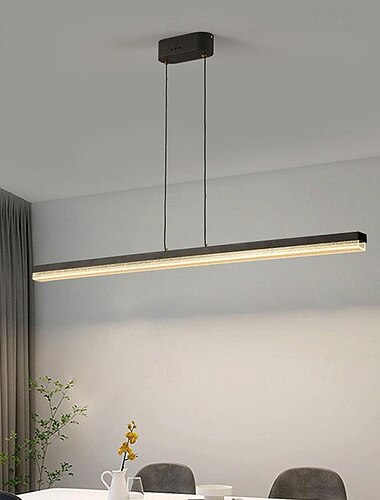  Φωτιστικό οροφής led ρυθμιζόμενο 120cm σχέδιο ακρυλικά μεταλλικά φωτιστικά οροφής για γραφείο σαλονιού 85-265v