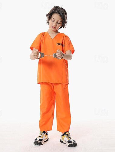  Gefangener Faschingskostüme Cosplay Kostüm Maskerade Karriere Kostüme Kinder Jungen Mädchen Cosplay Karnival Party Maskerade Karneval Maskerade Einfaches Karnevalskostüm