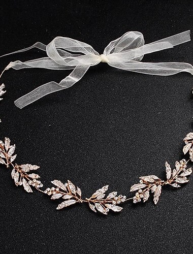  vintage blad brude hår tilbehør tiara kvinner hår tilbehør rhinestone krystall pannebånd hårbånd bryllup hodeplagg brude hodeplagg