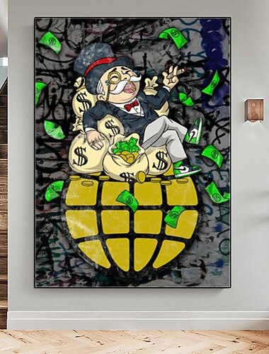  ručně vyráběné barevné graffiti umění olejomalba ručně malované nástěnné umění karikatura pop art street art malba na plátně nástěnné umění olejomalba kancelářská výzdoba pro obývací pokoj dekorace