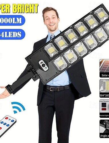 1шт 100 W Дорожные огни и фонари Солнечная батарея Тёплый белый 24 V 504 Светодиодные бусины