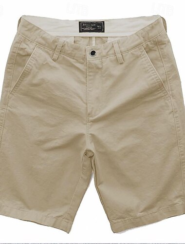  Herren Cargo Shorts Kurze Hosen Chino Bermuda Shorts Bermudas Arbeitsshorts Tasche Gerade geschnitten Glatt Atmungsaktiv Weich Knielänge Casual Täglich Strassenmode Stilvoll Schwarz Grün