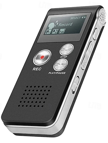  attrezzatura paranormale per la caccia ai fantasmi digitale evp registratore ad attivazione vocale usb us 8gb (nero)