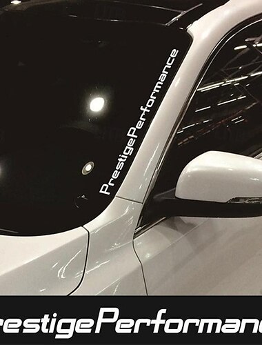  Auto-Frontscheibenaufkleber, Auto-Heckscheibenaufkleber, reflektierendes Alphabet, Prestige-Leistung