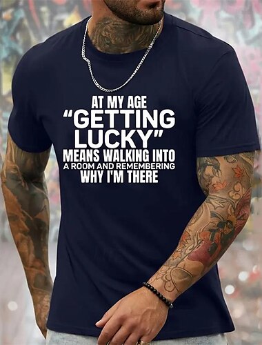  Hombre Letra Camiseta Camiseta superior 100% Algodón Manga Corta Gráfico Camisa Negro Blanco Azul Oscuro Camiseta cómoda Deporte Festivos Ropa de diseñador de moda