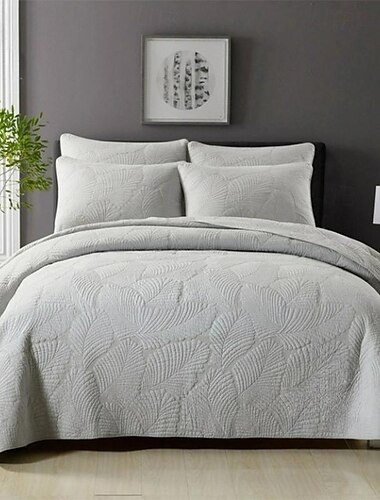  100% Cotton Geometry Printed Boho Duvet Cover Set Quilt Set,King Queen Size Bedspread Coverlet Set  for All Season, Lightweight Oversized Bohemian Bedding Set Queen King Size