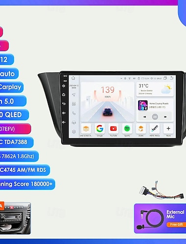  Reprodutor multimídia de vídeo de rádio automotivo android 12 para iveco diário 2013-2021 navegação gps