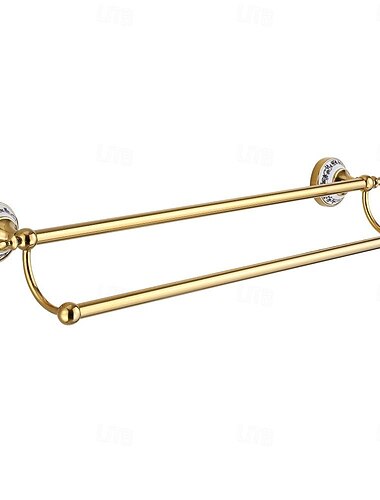  2 szintes arany törülközőtartó arany falra szerelhető kerámia törülközőtartó fürdőszobai toronytartóhoz