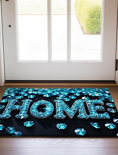  Crystal Home Fußmatte Fußmatten Waschbare Teppiche Küchenmatte Rutschfester ölbeständiger Teppich Indoor Outdoor Matte Schlafzimmer Dekor Badezimmermatte Eingangsteppich