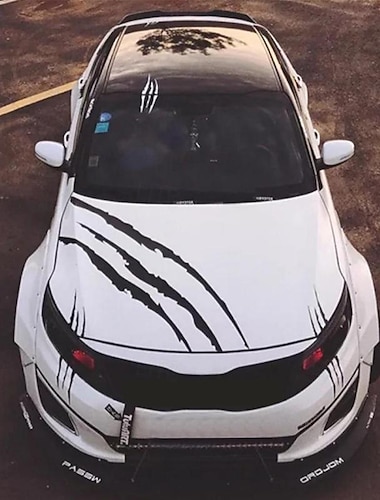  3 stks auto sticker monster klauw sticker auto kap koplamp decoratieve sticker auto styling ghost klauw kras streep strepen koplamp sticker stickers