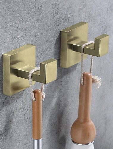  2 Stück Wandhaken Edelstahl Kleiderhaken Wandmontierte Kleiderhaken für Badezimmer Schlafzimmer Küche