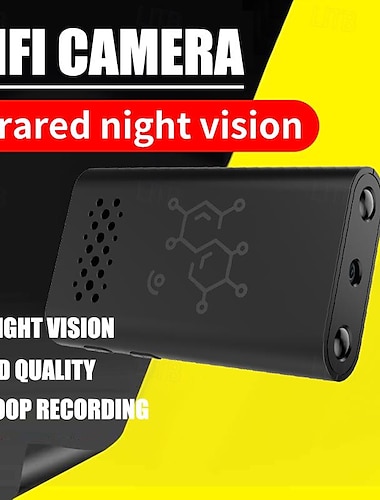  újonnan frissített xd hd wifi 1080p mini ip éjjellátó kamera ir-cut biztonsági videórögzítő