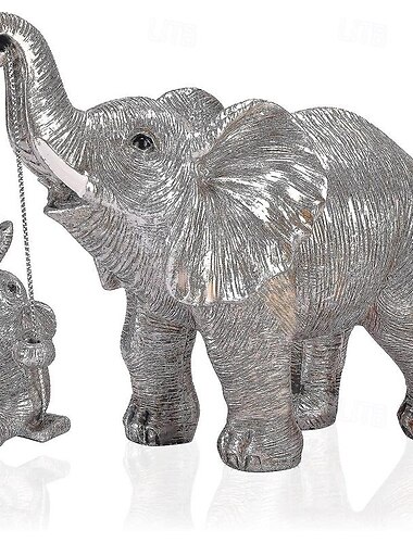  cadeaux pour la journée des femmes statue d'éléphant. Cadeaux d'éléphant compatibles avec les cadeaux de maman. décorations applicables étagère de bureau à domicile meuble TV étagère salon - cadeaux
