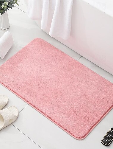 Badezimmer Badematte rutschfest, Extra weicher und saugfähiger Badvorleger, Waschbare rutschfeste Teppichmatte für Badezimmerboden, Badewanne, Duschraum