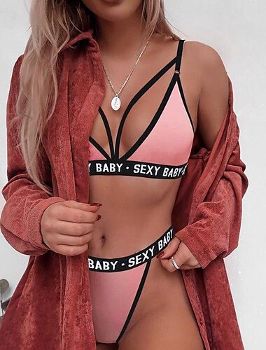  Sexy Dreipunkt-Bikini-Set für Damen, Home-Outfits