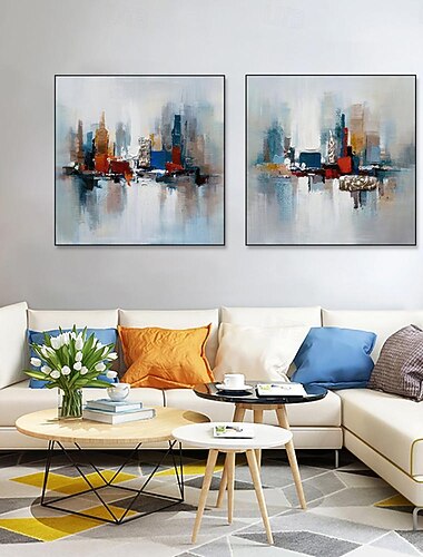  handgemaakte olieverfschilderij canvas kunst aan de muur decoratie modern abstract voor huisdecoratie gerold frameloos ongerekt schilderij