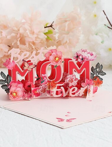  3D Pop Up Mum Birthday Cards for Women Mothers Day card from Daughter 3D Pop Up Birthday Cards Mam Thank You Greeting Cards for Women Her Mum Wife Lovers Mother's Day Birthdays Anniversary Women's Day