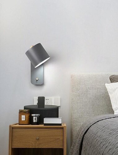  Moderne Acryl-Wandleuchte mit einem Kopf, drehbare LED-Deko-Wandleuchte, verstellbare Wandaufhängung, geeignet für Flur, Treppe, Schlafzimmer, Wohnzimmer