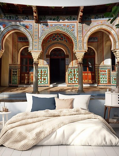  eid mubarak ramadan appeso arazzo all'interno della moschea arte della parete grande arazzo decorazione murale fotografia sfondo coperta tenda casa camera da letto soggiorno decorazione