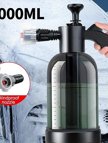  Handsprühgerät für die Autowaschanlage, 2-Liter-Mehrzweck-Wassersprühflasche für die Autopflege zu Hause und im Garten