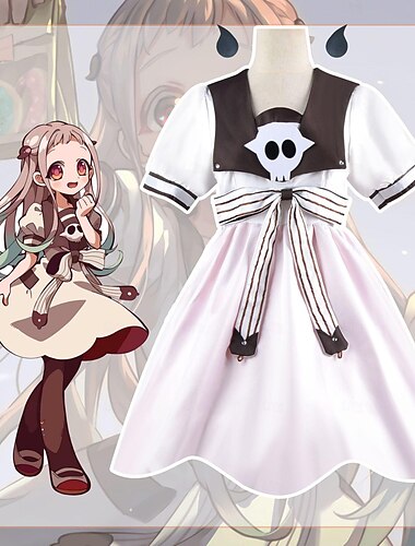  Toalettbunden Hanako-kun Yashiro Nene Yugi Amane Animé Klänningar Cosplay-kostym Kläder Cosplay-kostymer Klänningar Halloween Karnival Maskerad Kostym Till Dam Flickor Vuxna