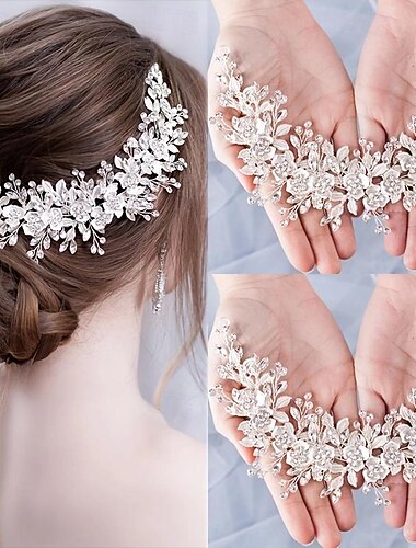  peruca de noiva peruca de casamento faixa de cabelo de noiva peça de cabelo de noiva peça de cabeça de noiva acessórios de cabelo de casamento cabelo flor