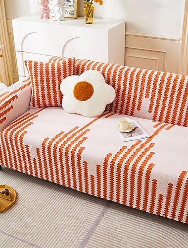  Funda de sofá elástica Fundas de sofá Funda de sofá Suave y Duradera 1 Pieza Protector de Muebles Lavable de Terciopelo Jacquard de spandex Ajuste para sillón/Asiento de Dos plazas/sofá/sofá XL