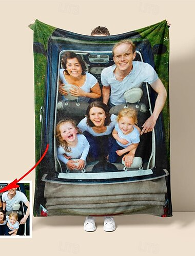  Кастомные шерповые одеяла с фотографиями Персонализированные подарки для пар Кастомизированное фотографическое одеяло Подарки Я тебя люблю Подарок на день рождения для жены Мужа Подруги Парня