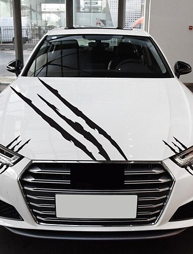  3 Stück Auto-Aufkleber, Monster-Klauen-Aufkleber, Auto-Motorhaube, Scheinwerfer, dekorative Aufkleber, Auto-Styling, Geister-Klaue, Kratzstreifen, Markierungen, Scheinwerfer-Aufkleber