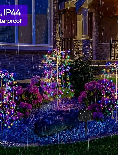  1 τεμ 5 W Ηλιακά Φώτα LED Ηλιακή Τροφοδότηση Θερμό Λευκό Πολύχρωμα 5 V 300 LED χάντρες