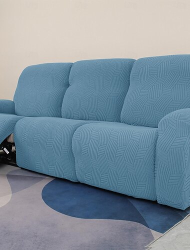  Stretch-Sofabezug für Liegesessel mit Tasche für 1/2/3/4-Sitzer-Sofas, rutschfester, weicher Sofabezug, waschbarer Elasthan-Jacquard-Möbelschutz für Kinder und Haustiere