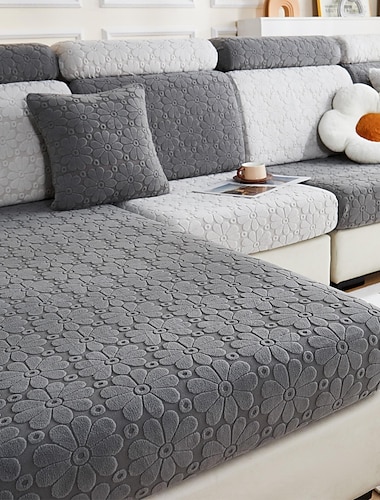  Funda mágica para sofá, fundas de cojín para sofá de jacquard elásticas, protector antideslizante para muebles para funda de asiento seccional 1/2/3/4, fundas de sofá en forma de L, funda para sofá