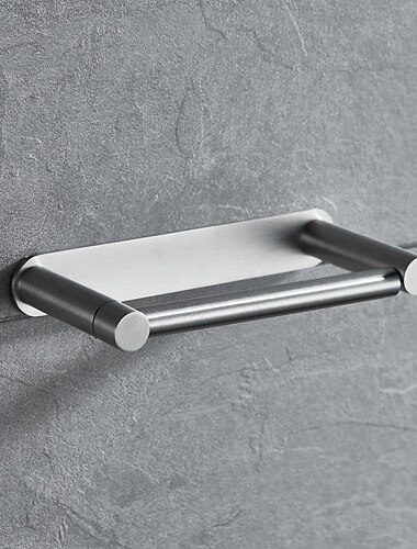  roterende opvouwbare toiletrolhouder zelfklevend eenvoudige installatie 304 roestvrijstalen tissuerek, matzwarte afwerking