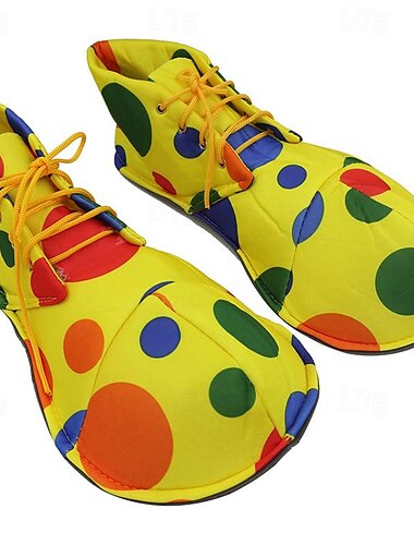  Es Burleske Clown Clown Schuhe Partykostüm Maskerade Erwachsene Herren Damen Austattungen Cosplay Leistung Party Bühne Karneval Maskerade Einfaches Karnevalskostüm
