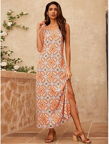  robe longue boho marocaine en satin