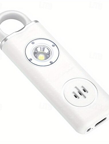  persoonlijk veiligheidsalarm 130 db zelfverdedigingssirene veiligheid alarm voor vrouwen meisje met sos led licht persoonlijke alarmen sleutelhanger alarm oplaadbare batterij