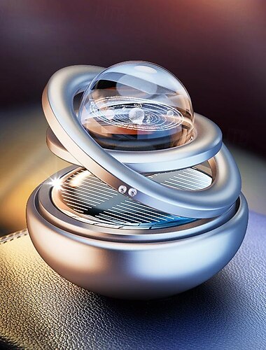  planet car aromaterapi parfyme - solcelledrevet billuftfrisker for menn - langvarig duft og dekorativt design