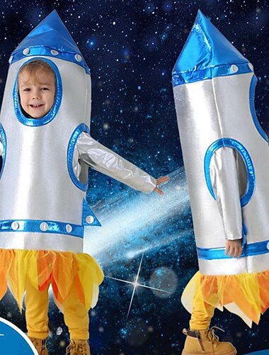  fusée Costume de carnaval Costume de Cosplay Déguisements drôles Enfant Garçon Fille Cosplay Déguisement drôle Soirée Mascarade Carnaval Mascarade Costume de carnaval facile