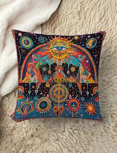  astrolabe etnisch patroon patroon 1pc sierkussenhoezen meerdere maten kust outdoor decoratieve kussens zacht fluwelen kussen gevallen voor bank slaapbank home decor