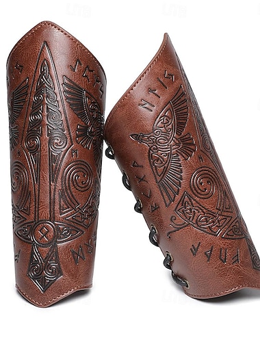  Retro / vintage Medeltida kostymer Renässans Vapen och Rustning armband Armband Ren Faire Pirat Viking Korsfarare Bågskytte Herr Dam Viking fantasi Karnival Maskerad LARP Vuxen 1 handledsbygel / OM