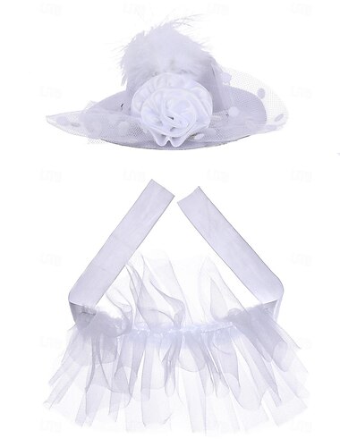  Hund Katze Hochzeitskleid Niedlich Lässig Winter Atmungsaktiv Weich Waschbar Bequem Outdoor Hochzeitsfeier Alltagstauglich Hundebekleidung for Bichon Frise Zwergspitz Baby Haustier Papillon Klein