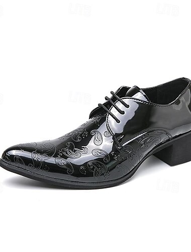  Herren Outdoor Böhmen Geschäftlich Britischer Gentleman Hochzeit Büro & Karriere Party & Abend PU Komfortabel Schnürsenkel Schwarz Blau Gold Sommer Frühling