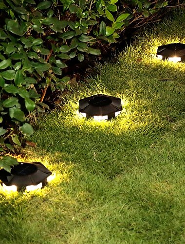  Solar-Gartenleuchte im Freien, IP65, wasserdicht, Rasenleuchte, Solar-Wandleuchte, Deck, Villa, Hof, Rasen, Stufenbeleuchtung, vergrabene Lichter, 1/2 Stück